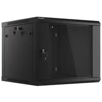 Lanberg Rack Cabinet 19 Wall-Mount 9U/600X600 Flat Pack V2 Black