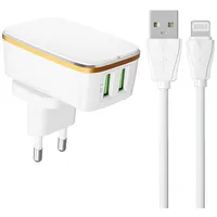 Ldnio Wall charger  A2204 2Usb Lightning cable
