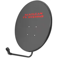 Maclean Mctv-929 Satellite Dish  Tv System, Phosphated Steel, Graphite, 90Cm
