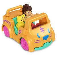 Mattel Figures set Polly Pocket Pollyville Car Tiger
