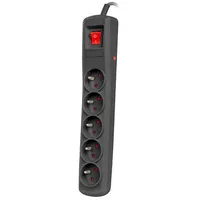 Natec Surge Protector Bercy 400 5M 5X French Outlets Black