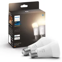 Philips Hue -Smart lamp multipack, Bt, White, E27, 2 pcs 929001821623