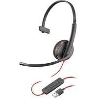 Poly Blackwire C3210 Usb-A Black  Headset Bulk