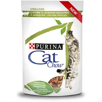 Purina Nestle Cat Chow Sterilised Gig Lamb Green Beans in sauce 85G
