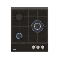 Simfer Hob H4.305.Hgssp Gas on glass Number of burners/cooking zones 3 Rotary knobs Black