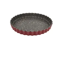 Stoneline Quiche and tarte dish 21550 1.3 L 27 cm Borosilicate glass Red Dishwasher proof