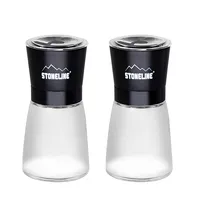 Stoneline Salt and pepper mill set 21653 Mill Housing material Glass/Stainless steel/Ceramic/PS The high-quality ceramic grinder is continuously variable can be adjusted to various grinding degree