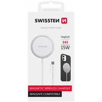 Swissten Magstick Wireless Charger 15W for Apple iPhone Usb-C