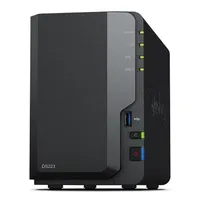 Synology Ds223 Up to 2 Hdd/Ssd Hot-Swap Realtek Rtd1619B Processor frequency 1.7 Ghz Gb Ddr4