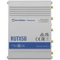 Teltonika Industrial 5G Router Rutx50 802.11Ac 867 Mbit/S 10/100/1000 Mbps Ethernet Lan Rj-45 ports 5 Mesh Support Yes Mu-Mimo Antenna type Internal