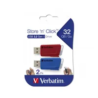Verbatim Store N Click - Usb 2.0 Drive 3.2 Gen1 Red/Blue Type-A