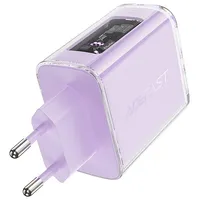 Acefast Wall charger  A45, 2X Usb-C, 1Xusb-A, 65W Pd Purple
