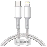 Baseus High Density Braided Cable Type-C to Lightning, Pd,  20W, 1M White
