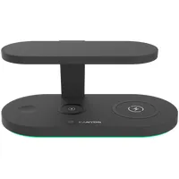 Canyon Ws-501 5In1 Wireless charger, with Uv sterilizer, touch button for Running water light, Input Qc24W or Pd36W, Output 15W/10W/7.5W/5W, Usb-A 10WMax, Type c to cable length 1.2M, 188