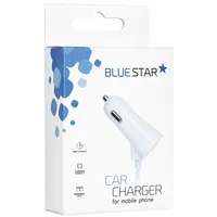 Car Charger  for iPhone 5/6/6S/7/8/X with data cable Usb socket 3A Blue Star white