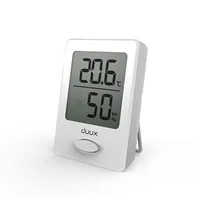 Duux Sense Hygrometer  Thermometer White Lcd display
