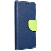 Fancy Book case for Samsung A72 Lte  4G navy/lime