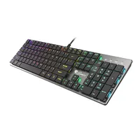 Genesis Thor 420 Gaming Keyboard, Us Layout, Wired, Silver keyboard Rgb Led light Wired 1.65 m