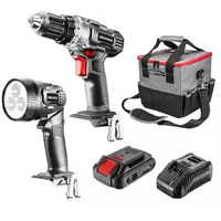 Graphite cordless tool set drill/driver, flashlight, bag, Energy 18V battery and charger
