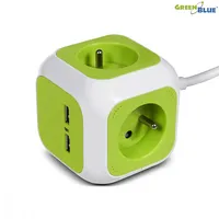 Greenblue Magiccube quad current socket, 2 usb inputs 1,4M Gb118
