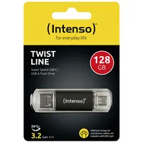 Intenso Twist Line Usb Flash 128Gb 3.2 Gen Usb-C Usb-A 3539491