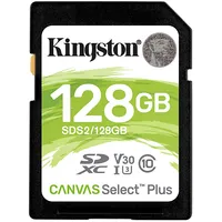 Kingston 128Gb Sdxc Canvas Select Plus 100R C10 Uhs-I U3 V30 Ean 740617298055