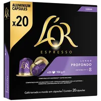 L And 039Or Coffee capsules Lór Profondo X20, for Nespresso machine, 20 caps., 104G
