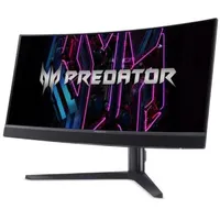 Lcd Monitor Acer Predator X34Vbmiiphuzx 34 Gaming/Curved/21  9 Panel Oled 3440X1440 219 0.1 ms Speakers Swivel Height adjustable Tilt Colour Black Um.cxxee.v01