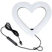 Led Ring / Heart Stream Rgb lamp 10Inch with holder for mobile  tripod Jm26-10