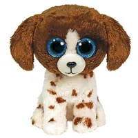 Meteor Plush toy Ty Beanie Boos Dog brown-white - Muddles 15 cm
