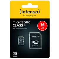Microsdhc 16Gb Intenso Adapter Cl4 Blister