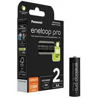 Panasonic Eneloop Pro Batteries Aa 2500Mah rechargeable 2Pcs.