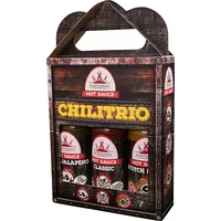 Poppamies Chili trio sauce assortment, 3 x 150 ml 6430034016601
