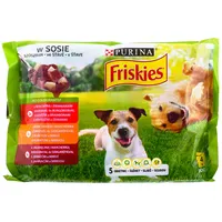 Purina Nestle Friskies Adult - Meat wet dog food 4 x100 g
