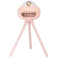 Remax Ufo Stroller portable fan with 1200 mAh battery Pink
