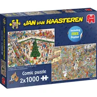 Royal Jumbo Bv Jan Van Haasteren 2 in 1 Holiday Shopping Puzzle x 1000 Pieces Ju20033
