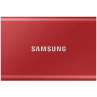 Samsung Ssd T7  External 2Tb, Usb 3.2, 1050/1000 Mb/S, included Type C-To-C and C-To-A cables, 3 yrs, metallic red, Ean 8806090312441