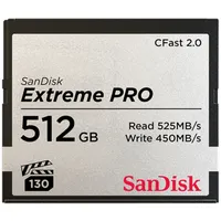 Sandisk Cfast 512Gb  2.0 Extreme Pro 525Mb/S Sdcfsp-512G-G46D