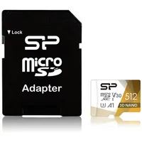 Silicon Power Superior Pro Colorful memory card 512 Gb Microsdxc Class 10 Uhs-I  Sd adapter Sp512Gbstxdu3V20Ab
