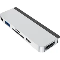 Targus Hyper Hyperdrive 6-In-1 Usb-C Hub for iPad Pro / Air -Adapteri, hopea Hd319B-Silver
