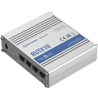 Teltonika Industrial Router  Rutx10 802.11Ac 867 Mbit/S 10/100/1000 Ethernet Lan Rj-45 ports 4 Mesh Support No Mu-Mimo mobile broadband 1