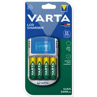 Varta Lcd Charger and 4 Aa Lr6 2600 mAh batteries 57070201451
