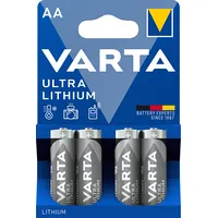 Varta Lithium Ultra lithium battery, 4 x Aa Lr6 batteries 6106301404
