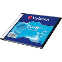 Verbatim Blank Cd-R 700Mb 1X-52X Extra protection / Single Wrap Slim