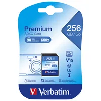 Verbatim Sdxc-Card 256Gb, Premium, Class 10, U1 - 45Mb/S, 300X, Blister