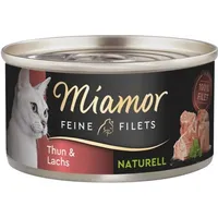 Wader Miamor Feine Filets Naturell Tuna with salmon - wet cat food 80G
