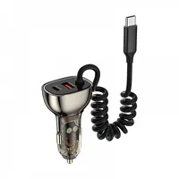 Wiwu - Car Charger Wi-Qc016 90W with cable Usb C A i sockets