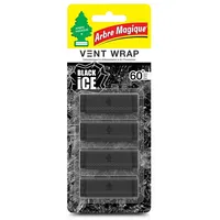 Wunder-Baum The air freshener is placed in the grille of car Black ice
