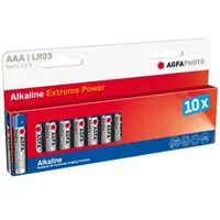 Agfa Photo Agfaphoto Battery Alkaline, Micro, Aaa, Lr03, 1.5V, Blister 10-Pack