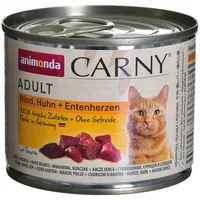 animonda Carny Adult taste beef, chicken and duck hearts - wet cat food 200G
